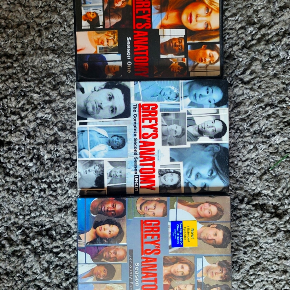 First 3 seasons of Grey's Anatomy dvds